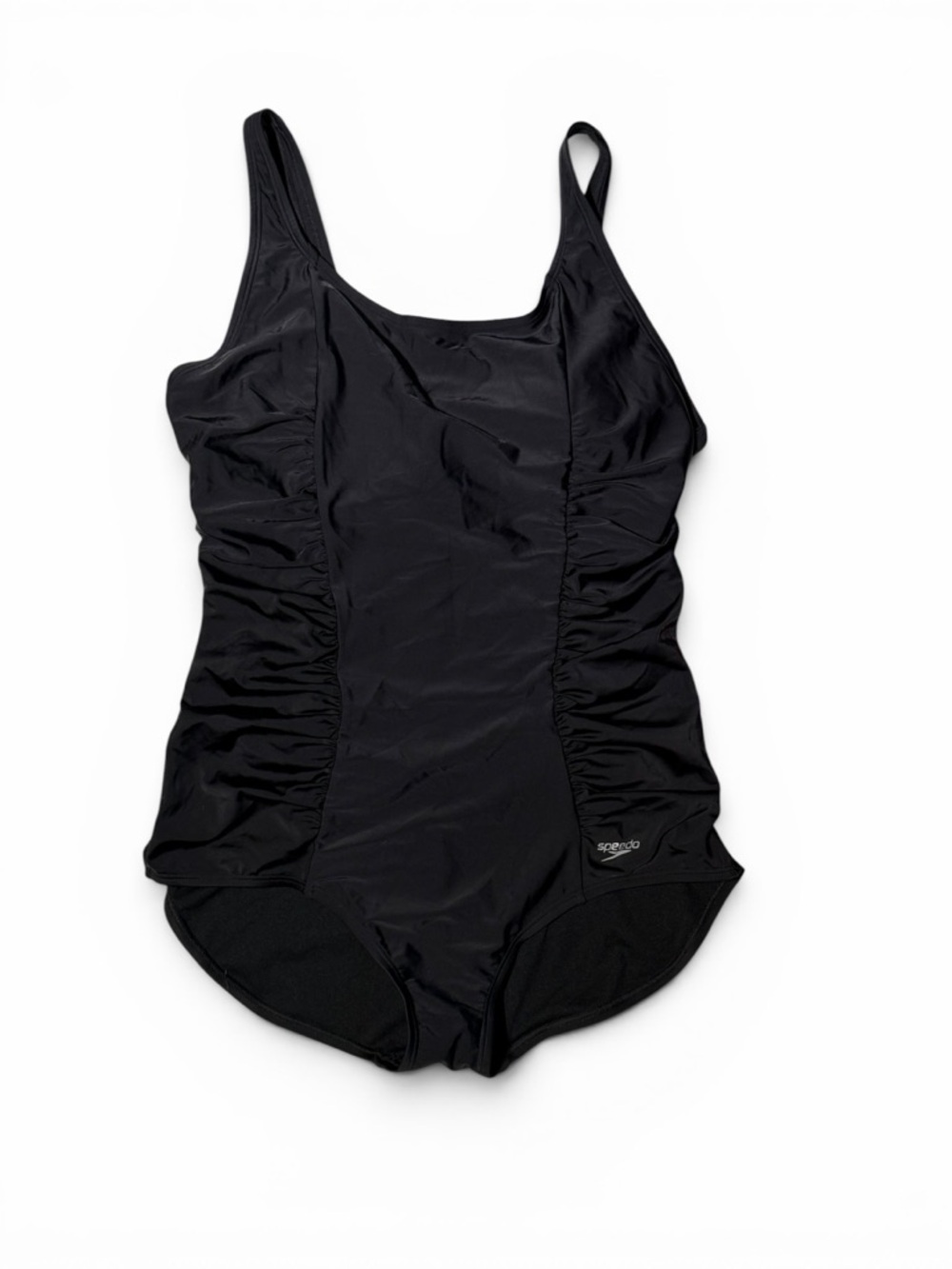 Speedo Black Sculpting Ruched One-Piece Swimsuit